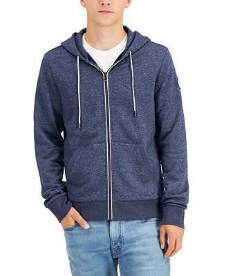 michael kors mens heathered full zip hoodie|men's Michael Kors tracksuit.